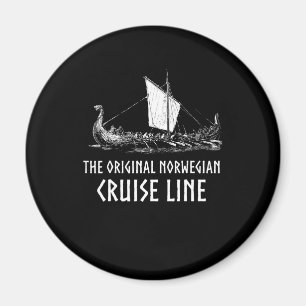 Íman Linha De Cruzeiro De Viagem De Navio Odin E Valhal