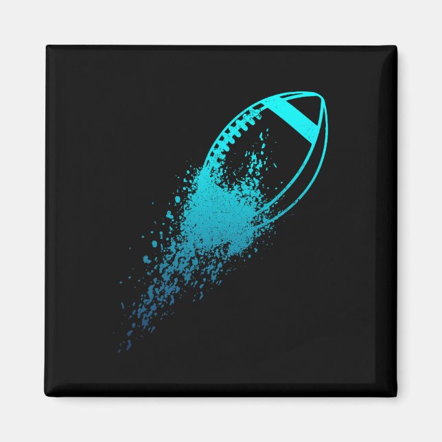 Íman Linha de Quarterback de Futebol Futebol Antigo Jog (Frente)
