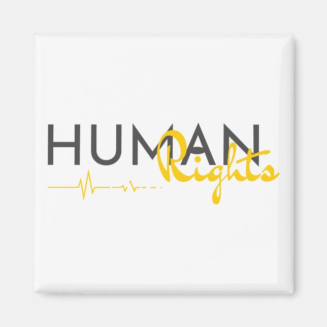 Íman Linha de vida dos direitos humanos (Frente)