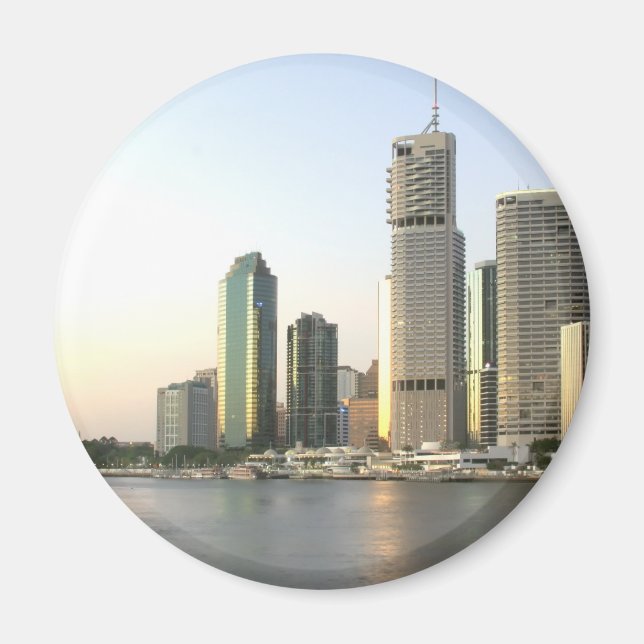 Íman Linha do horizonte da cidade de Brisbane (Frente)