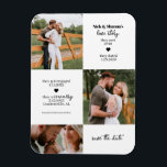 Íman Linha do Tempo da Foto Salvar a Data<br><div class="desc">Compartilhe sua história de amor única e bonita com fotos e uma linha do tempo ao anunciar sua data de casamento.</div>