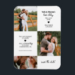 Íman Linha do Tempo da Foto Salvar a Data<br><div class="desc">Compartilhe sua história de amor única e bonita com fotos e uma linha do tempo ao anunciar sua data de casamento.</div>