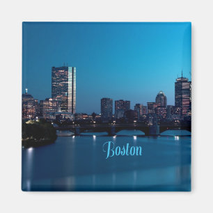 Íman Linha Skyline da cidade de Boston Massachusetts