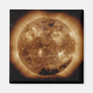 Íman Linhas de campo magnético no Sun 2