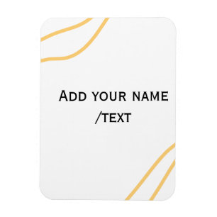 Íman linhas de texto de mensagem de nome de fronteira e