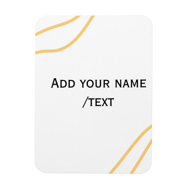 Íman linhas de texto de mensagem de nome de fronteira e (Vertical)