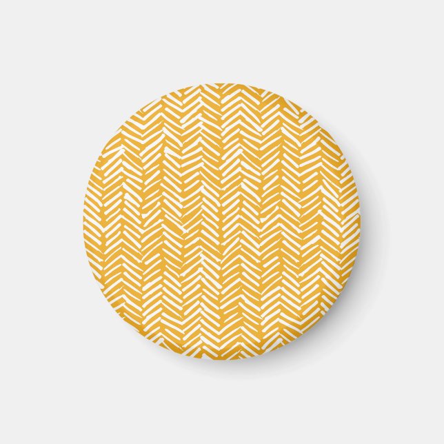 Íman Linhas desenhadas à mão, textura do hipster. (Frente)