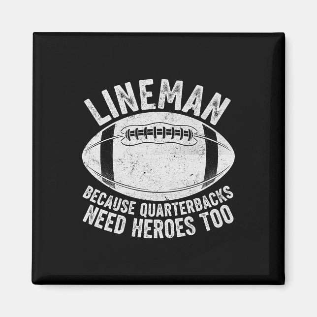 Íman Linhista Engraçado Porque Quarterbacks Também Prec (Frente)