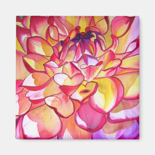 Íman Link Dahlia Watercolor Magnético