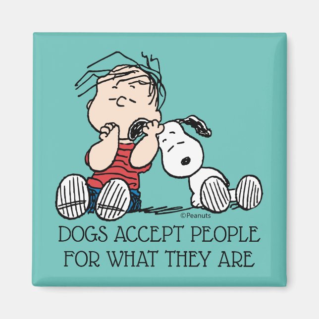 Íman Linus confortado com o ouvido de Snoopy (Frente)