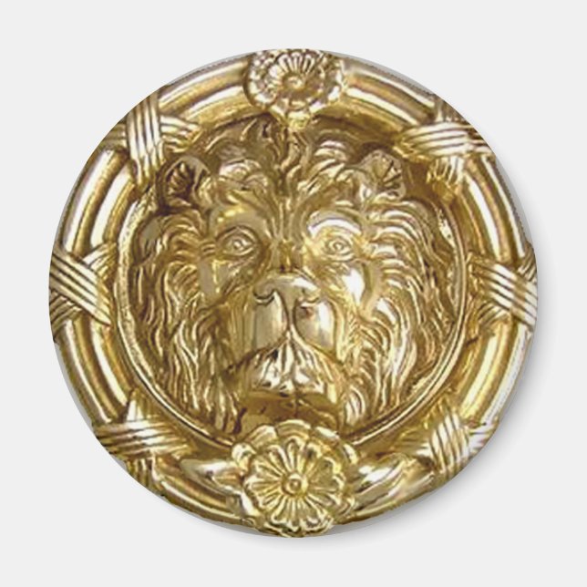 Íman Lion Dourado Magnet (Frente)