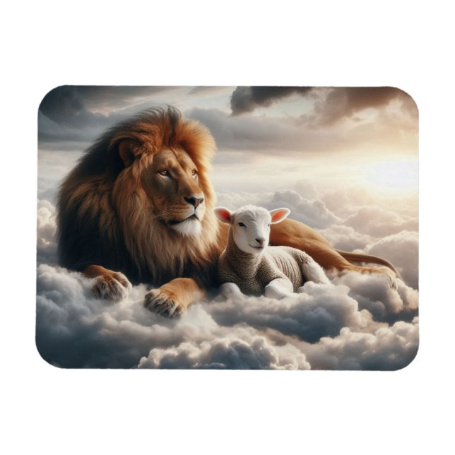 Íman Lion e Lamb Magnet (Horizontal)