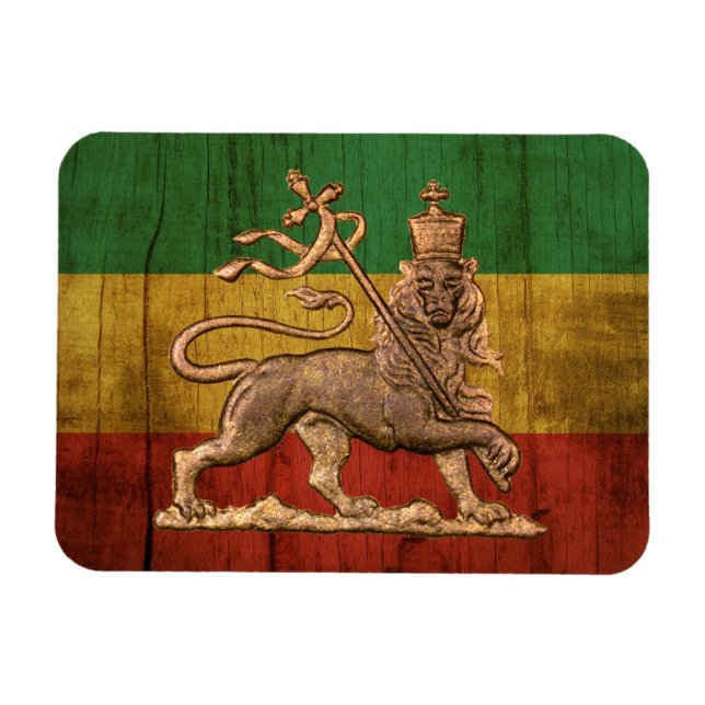 Íman Lion of Judah - Rastafara reggae Rasta íman - (Horizontal)