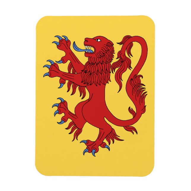 Íman Lion Rampant Gules (Vertical)