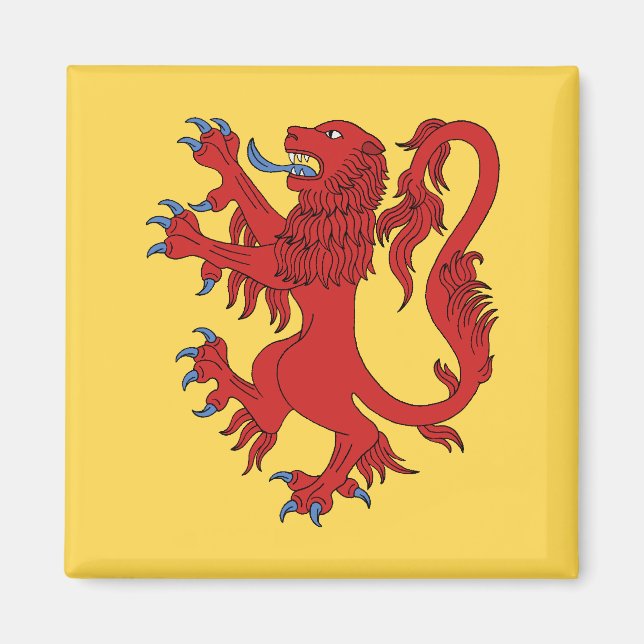 Íman Lion Rampant Gules (Frente)