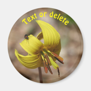 Íman Lírio de Truta Selvagem Flor e Amigo Personalizado