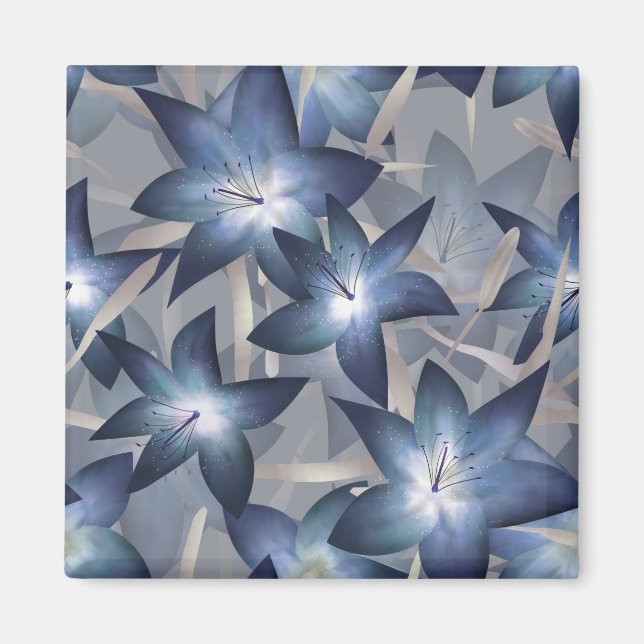 Íman Lírios azuis (Frente)