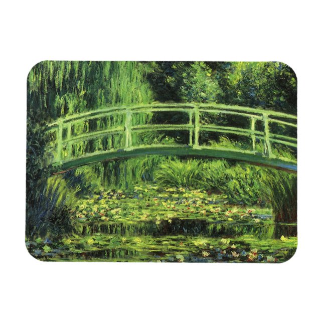 Íman Lírios brancos de Claude Monet, Vintage Art (Horizontal)