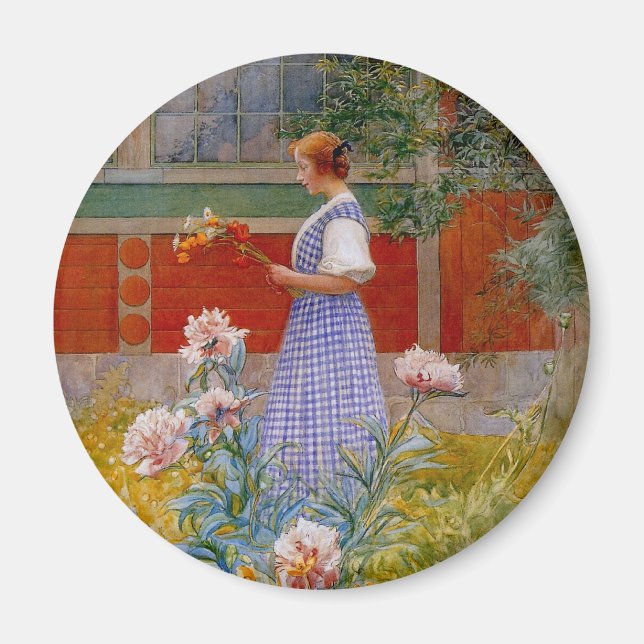 Íman Lisbeth com Peonies (Frente)
