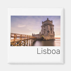 Íman Lisboa Portugal Torre de Belém — Feriado Sunset