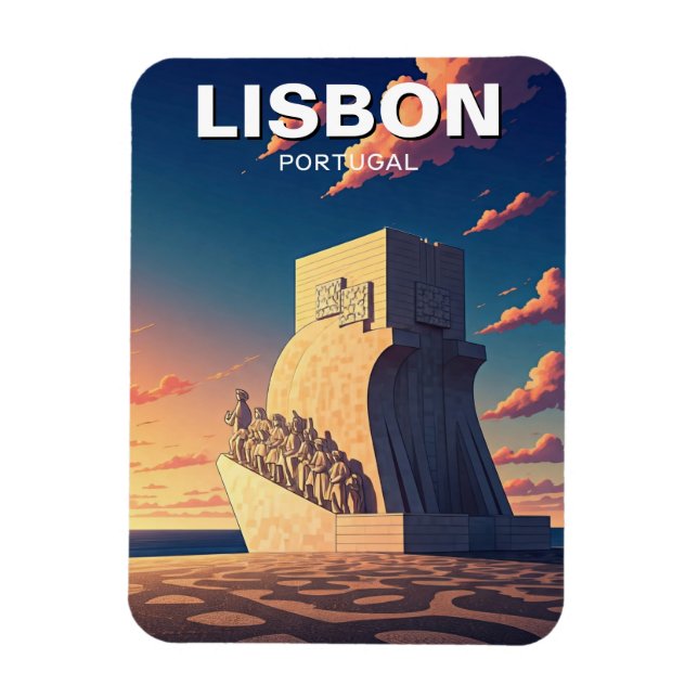 Íman Lisboa Portugal Viagem Monumento das Descobertas (Vertical)