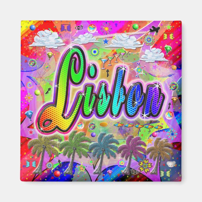 Íman Lisbon Vista Express Magnet (Frente)