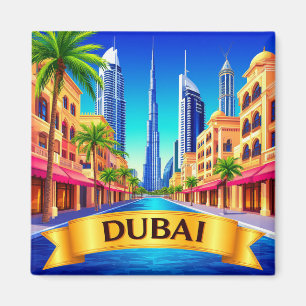 Íman 🧲 Lista de Desejos de Viagem Dubai Destino de Via