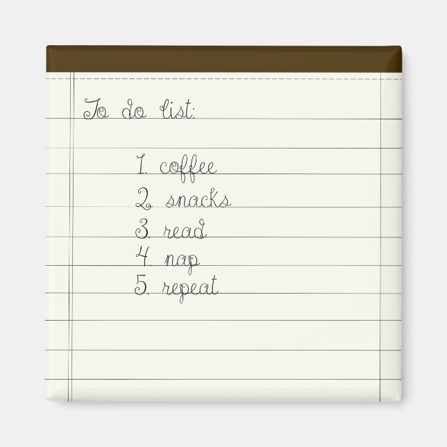 Íman Lista de Tarefas (Frente)