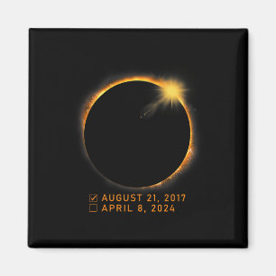 Íman Lista de verificação Total Eclipse Solar Abril 8 2