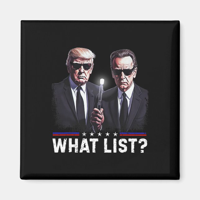 Íman Lista Divertida Trump O Que (Frente)