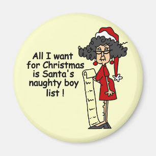 Íman Lista do menino impertinente do papai noel
