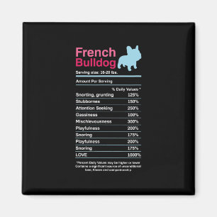 Íman Listas Francesas de Ingredientes do Buldogue