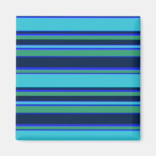 Íman Listras azuis e verdes