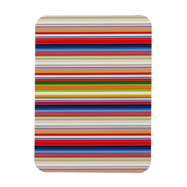 Íman Listras coloridas quentes (Vertical)