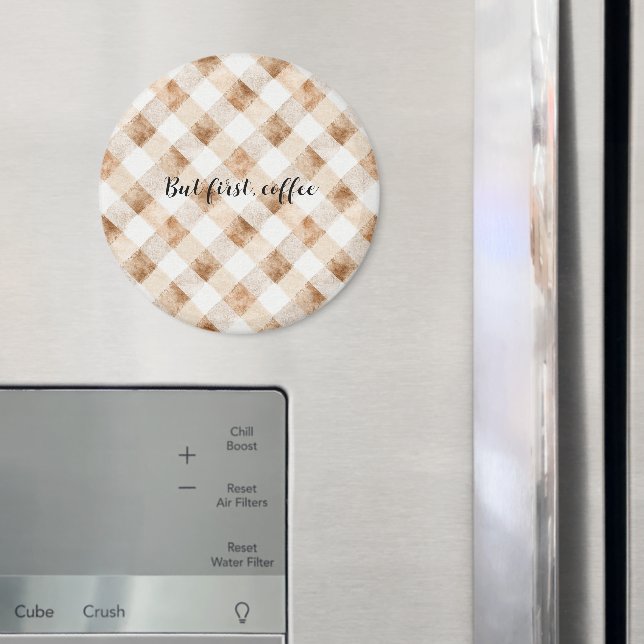 Íman Listras de Creme Castanho Café (In Situ (Fridge))