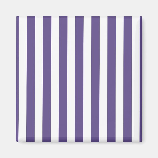 Íman Listras de doces ultra-violetas e brancas (Frente)