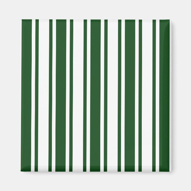 Íman Listras de doces verdes e brancas escuras (Frente)