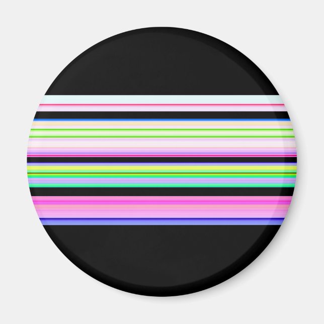 Íman Listras de neon coloridas fofas (Frente)