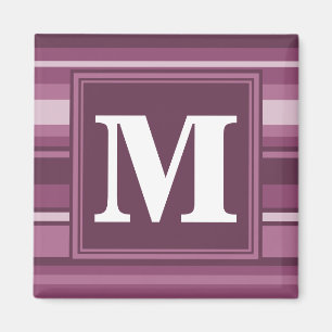 Íman Listras do malva do monograma