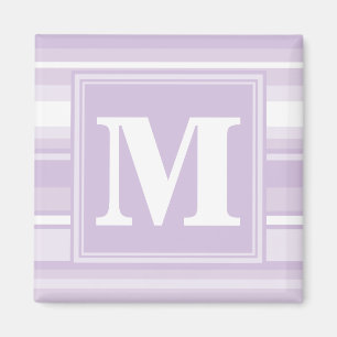 Íman Listras do roxo do cardo do monograma