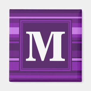 Íman Listras do roxo do monograma