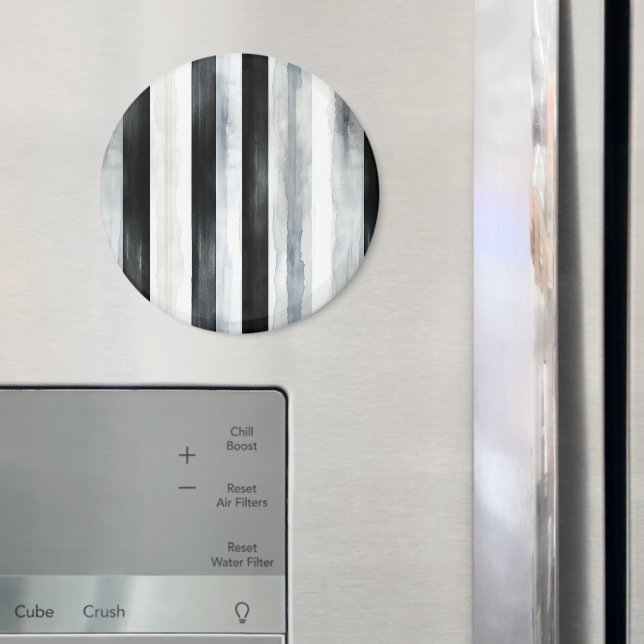Íman Listras Pretas Cinza e Brancas (In Situ (Fridge))