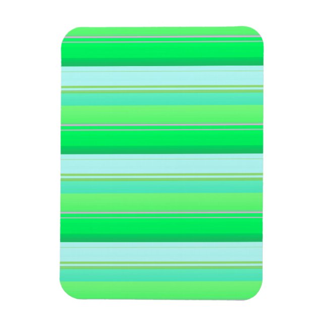 Íman Listras verdes aqua fofas (Vertical)