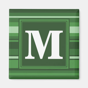 Íman Listras verdes do monograma