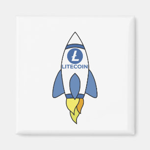 Íman Litecoin To The Moon Rocket
