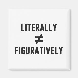 Íman Literalmente não iguala figurativa