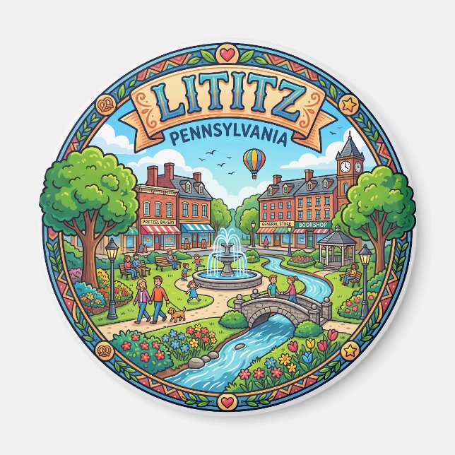 Íman Lititz Pensilvânia (Frente)