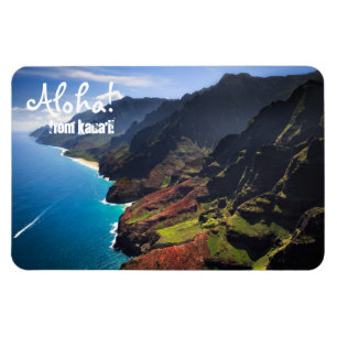 Íman Litoral do Na Pali na ilha de Kauai, Havaí