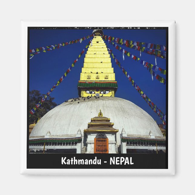 Íman Little Boudhanath Stupa, Katmandu, Nepal (Frente)