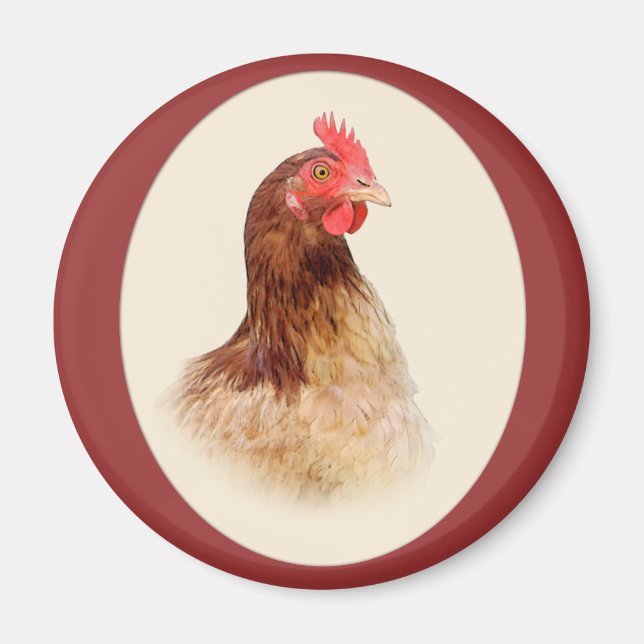 Íman Little Brown Hen Magnet (Frente)